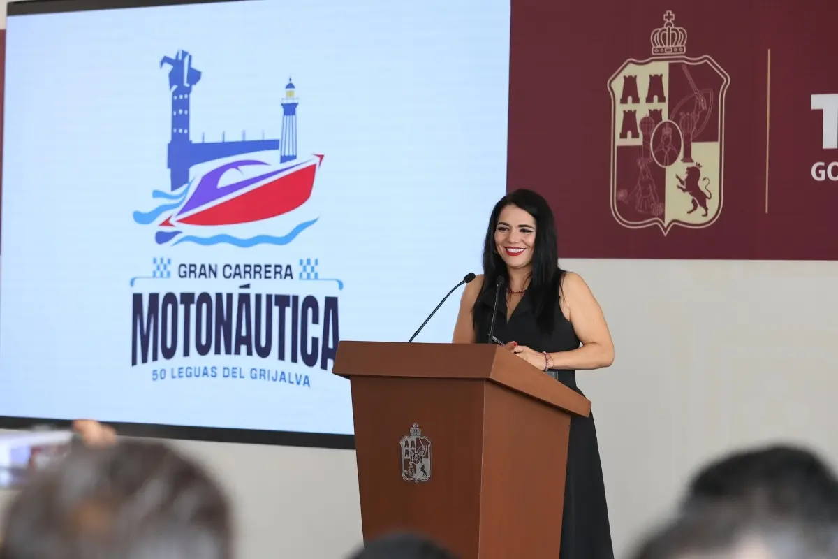Katia Ornelas Gil en conferencia de prensa Foto: X(Twitter) @Gobdetabasco