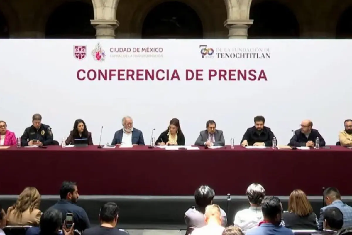 Clara Brugada en la presentación de plan para combatir la gentrificación en CDMX. Foto: Captura de pantalla de YT