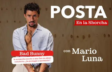 Bad Bunny le acomoda escote a una fan en pleno concierto