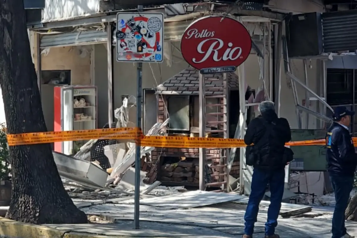 Explosión en la colonia Condesa de CDMX. Foto: Luis Antonio Alfaro
