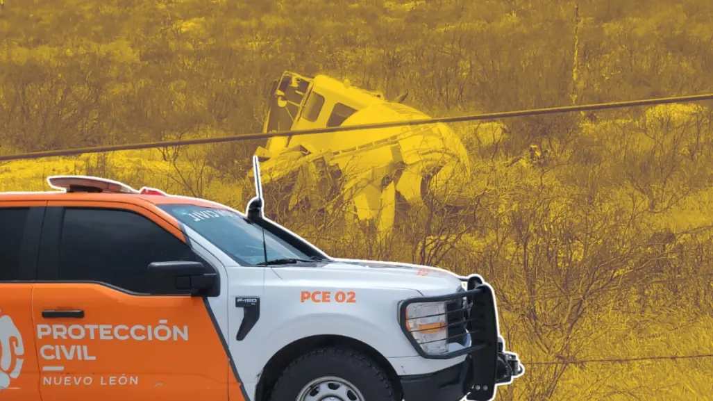 Conductor muere al intentar escapar de revolvedora sin frenos en García