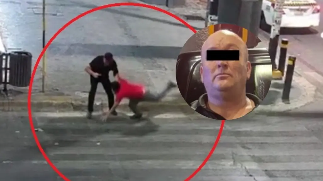VIDEO | Policías de Monterrey detienen a hombre que dio golpiza a un joven