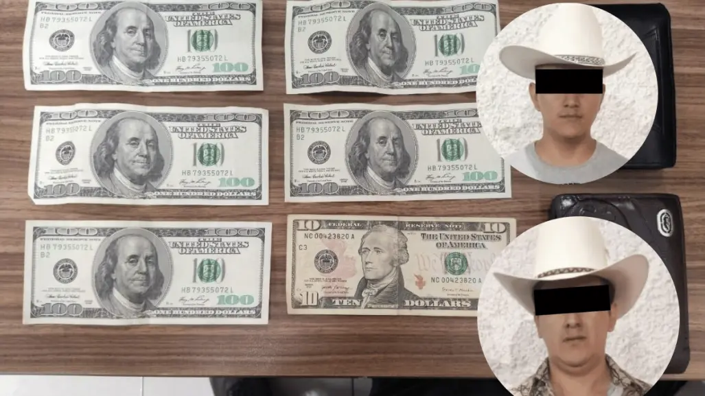 Caen dos en Santiago, intentaron pagar con billetes de 100 dólares falsos