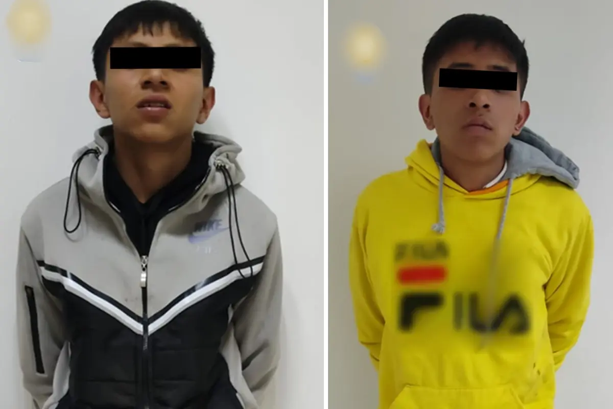 Brandon y Atwan, presuntos responsables de Iztapalapa. Foto: SSC de CDMX