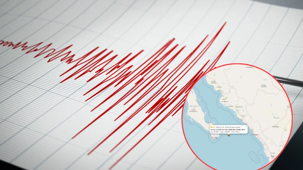 ¿Sentiste el temblor? Esta madrugada se registró un sismo frente a Los Cabos, Baja California Sur