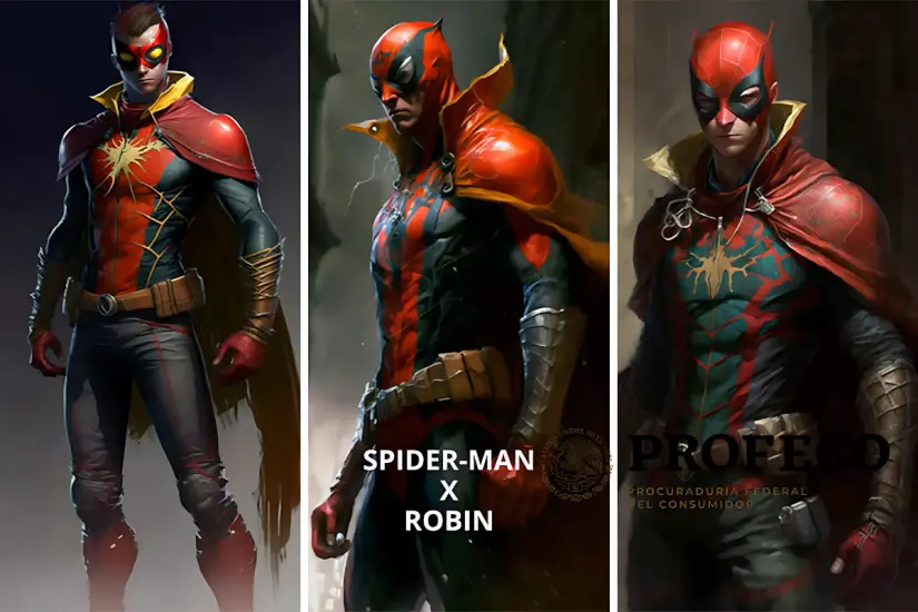 La fusión de Spider-Man y Robin se convierte en un fenómeno visual y narrativo creado por la Inteligencia Artificial más avanzada. Foto: Canva / Chat GPT