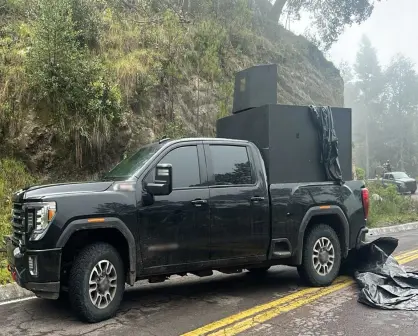 Ejército asegura en la carretera Durango - Mazatlán una camioneta monstruo y más de 200 ponchallantas
