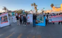 Personas buscadoras de desaparecidos se manifiestan en Cabo San Lucas