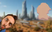 Así se vería el Desierto de Coahuila si fuera una ciudad futurista, según la IA