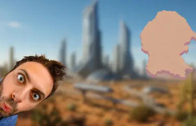 Así se vería el Desierto de Coahuila si fuera una ciudad futurista, según la IA