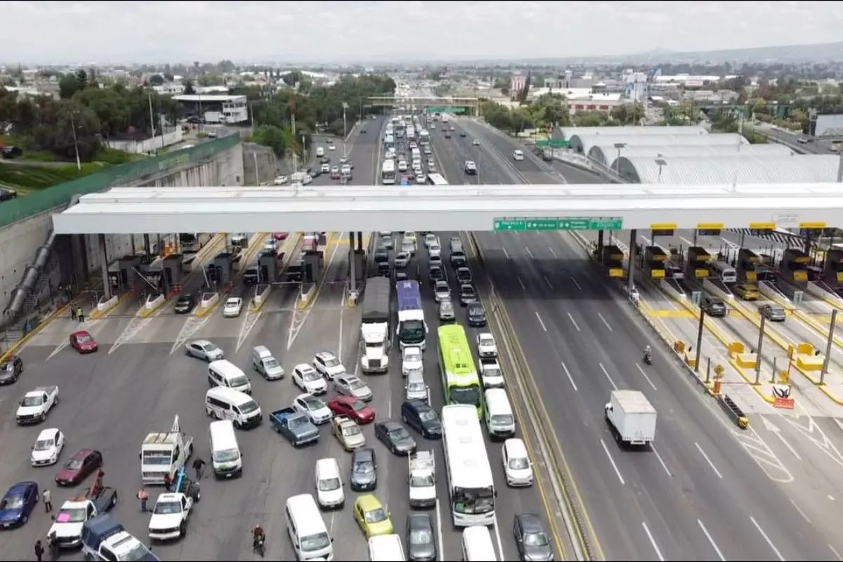 Caseta de cobro México - Puebla.  Foto: Manuel López