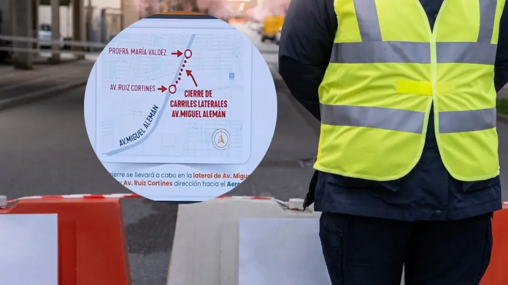 Anuncian cierre temporal en lateral de avenida Miguel Alemán por obras de Línea 6 del Metro