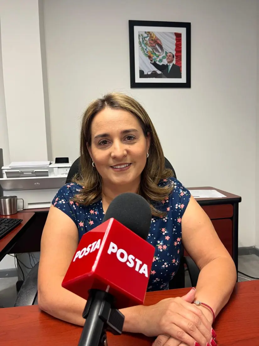 Catalina Labastida, directora del Registro Civil de Coahuila en entrevista POSTA Coahuila / Foto: Marco Juárez 
