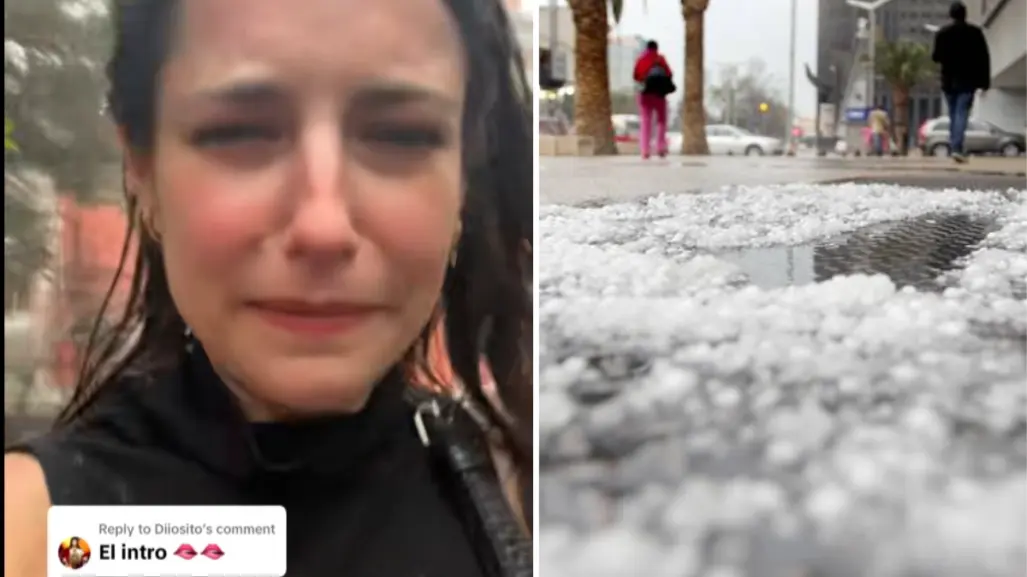 Turista estadounidense graba granizada en CDMX y recibe insultos: "Lárgate a tu país, dice Tláloc"