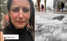 Turista estadounidense graba granizada en CDMX y recibe insultos: “Lárgate a tu país, dice Tláloc”