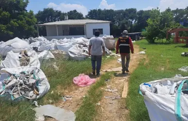 Detectan empresa recicladora ilegal que contaminaban suelo en Cadereyta