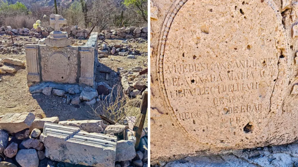 Así son los panteones antiguos de la sierra en Baja California Sur