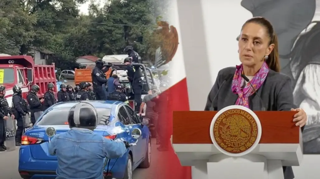 Tras bloqueos en Edomex, Sheinbaum confirma continuidad de operativos contra extorsión