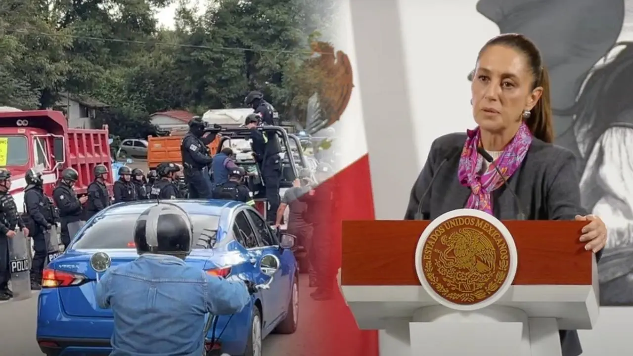 Tras bloqueos en Edomex, Sheinbaum confirma continuidad de operativos contra extorsión. Foto: SS @ClaudiaSheinbaumP | FB Tejupilco al Día