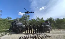 Fuerza Civil desmantela grupo delictivo al norte de Nuevo León