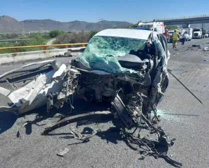Accidente en libramiento Norponiente de Ramos Arizpe deja dos personas sin vida