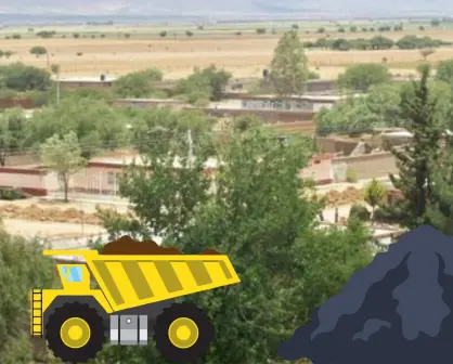 El pueblo de Durango al que parte en dos un enorme banco de arena y grava