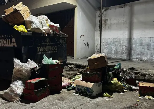 Ciudadanos desmienten retiro total de contenedores de basura en Tampico
