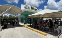 Adultos mayores cobran su pensión Bienestar enfrentando golpes de calor en Tampico