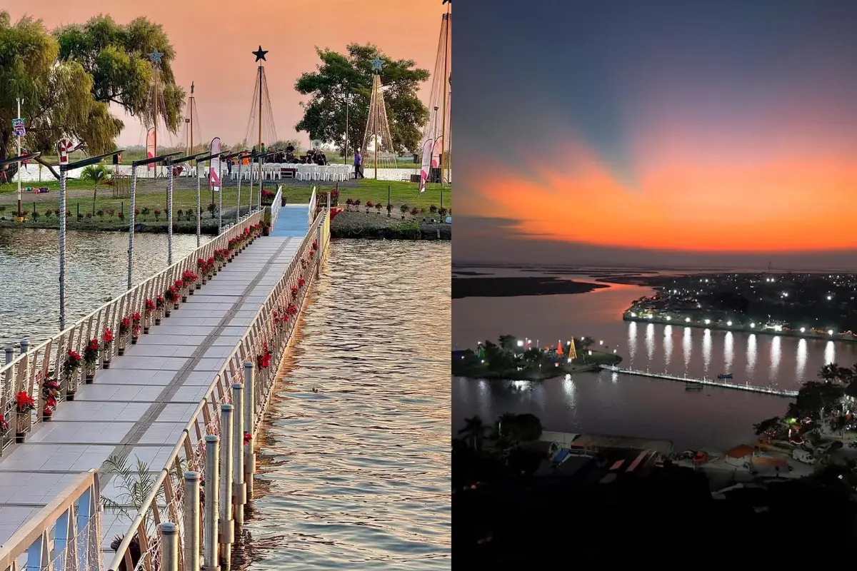 Conoce el atractivo turístico del puente flotante en Altamira, único en México