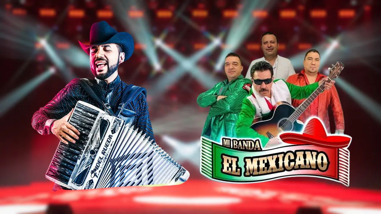 Fidel Rueda y Mi Banda el Mexicano. Foto: X/ @GermanRomanmx, @Cfidelrueda (Canva)