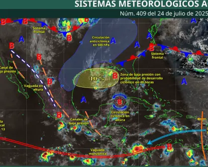 Monitorean desarrollo potencial ciclónico entre Tamaulipas y Texas