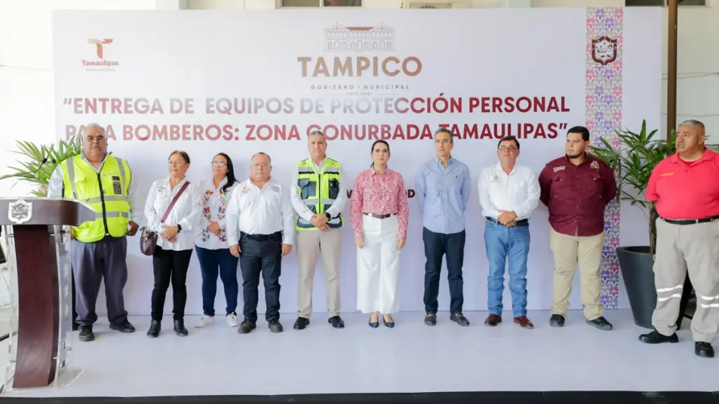 Refuerzan a bomberos y Protección Civil del sur de Tamaulipas con nuevo equipo de seguridad