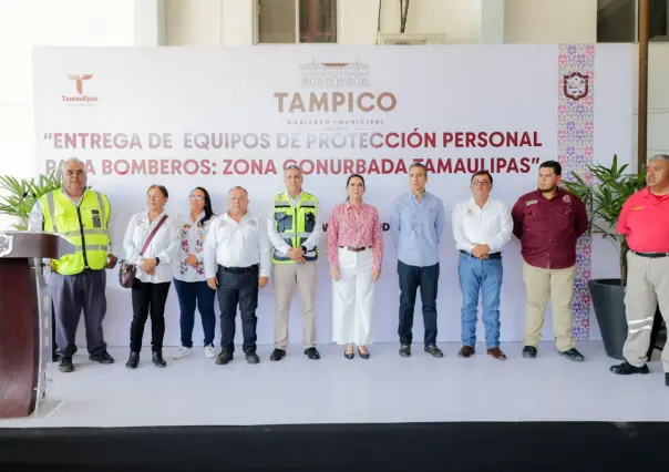 Refuerzan a bomberos y Protección Civil del sur de Tamaulipas con nuevo equipo de seguridad
