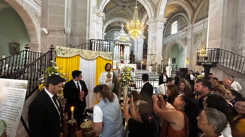 Llegan reliquias de San Judas Tadeo a la Catedral de Durango, esto se vivió