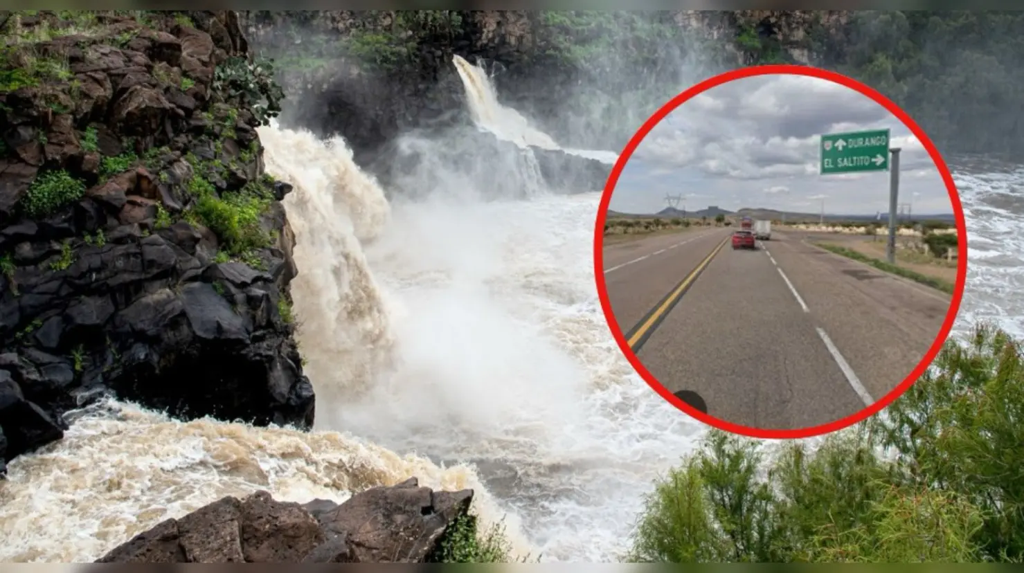 Esta carretera de Durango te llevará a los escenarios de cascadas más increíbles. Foto: Turismo Durango.