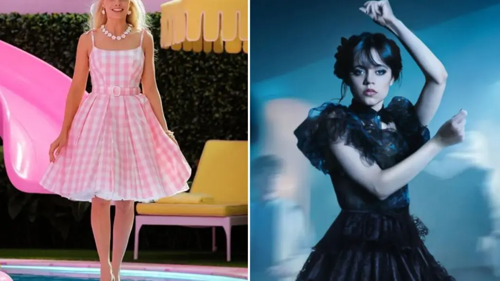Así se vería la fusión entre Barbie y Merlina como una sola persona, según la Inteligencia Artificial