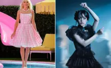 Así se vería la fusión entre Barbie y Merlina como una sola persona, según la Inteligencia Artificial