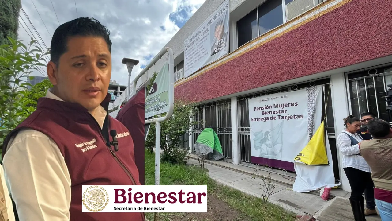 Este jueves 24 de julio, fue liberada las oficinas de la delegación de Bienestar en Durango. Foto: Especial.
