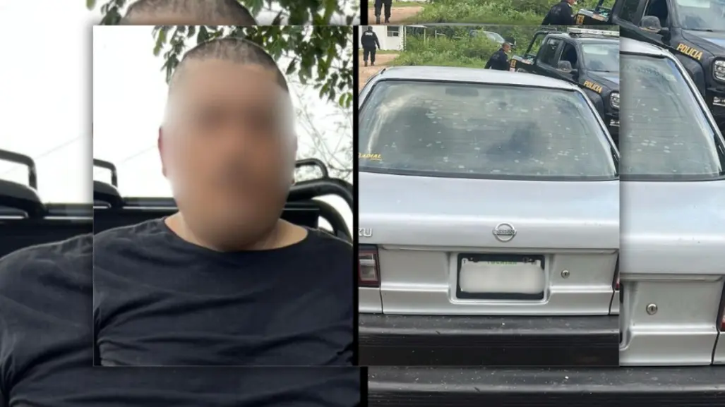 Detienen en Motul a un hombre mientras huía con auto robado en Mérida