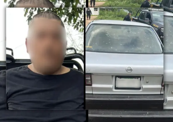 Detienen en Motul a un hombre mientras huía con auto robado en Mérida