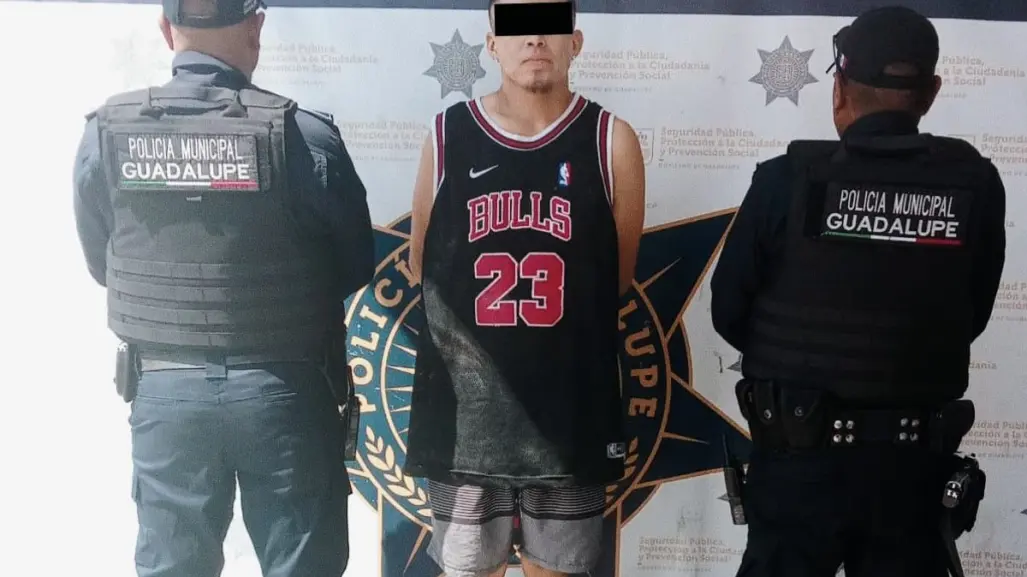 Policía de Guadalupe detiene a hombre con arma réplica y droga tras reporte