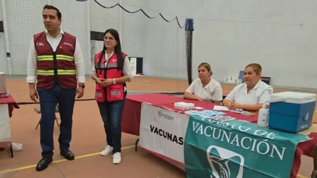 Jesús Nava lanza campaña de vacunación contra el sarampión en Santa Catarina