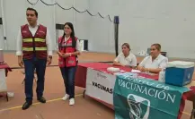 Jesús Nava lanza campaña de vacunación contra el sarampión en Santa Catarina
