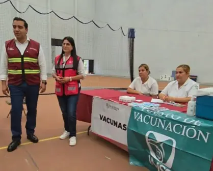 Jesús Nava lanza campaña de vacunación contra el sarampión en Santa Catarina