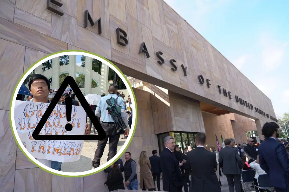 Embajada de EE. UU lanza alerta por marcha anti gentrificación. Foto: mx.usembassy.gov y POSTA CDMX | Canva