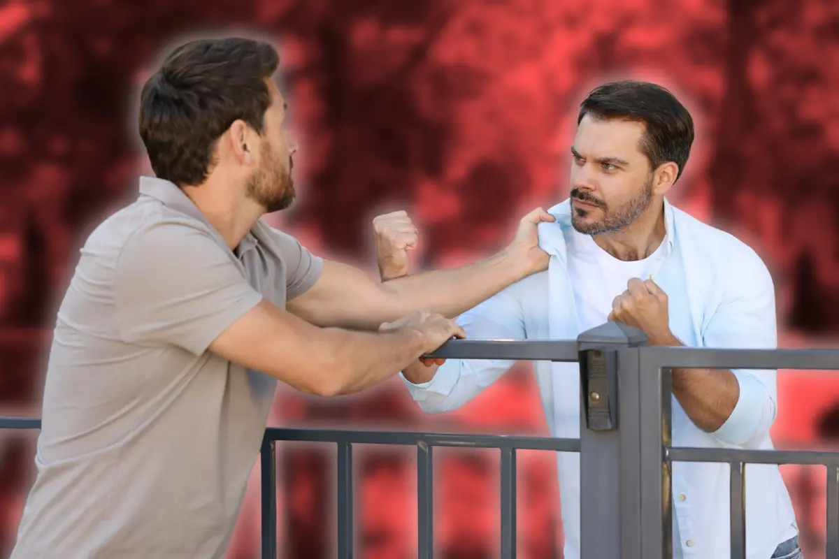 Dos hombres en conflicto. Foto: Canva