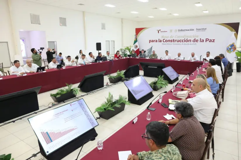 Mesas para la Construcción de la Paz | Foto: gobierno de Tamaulipas