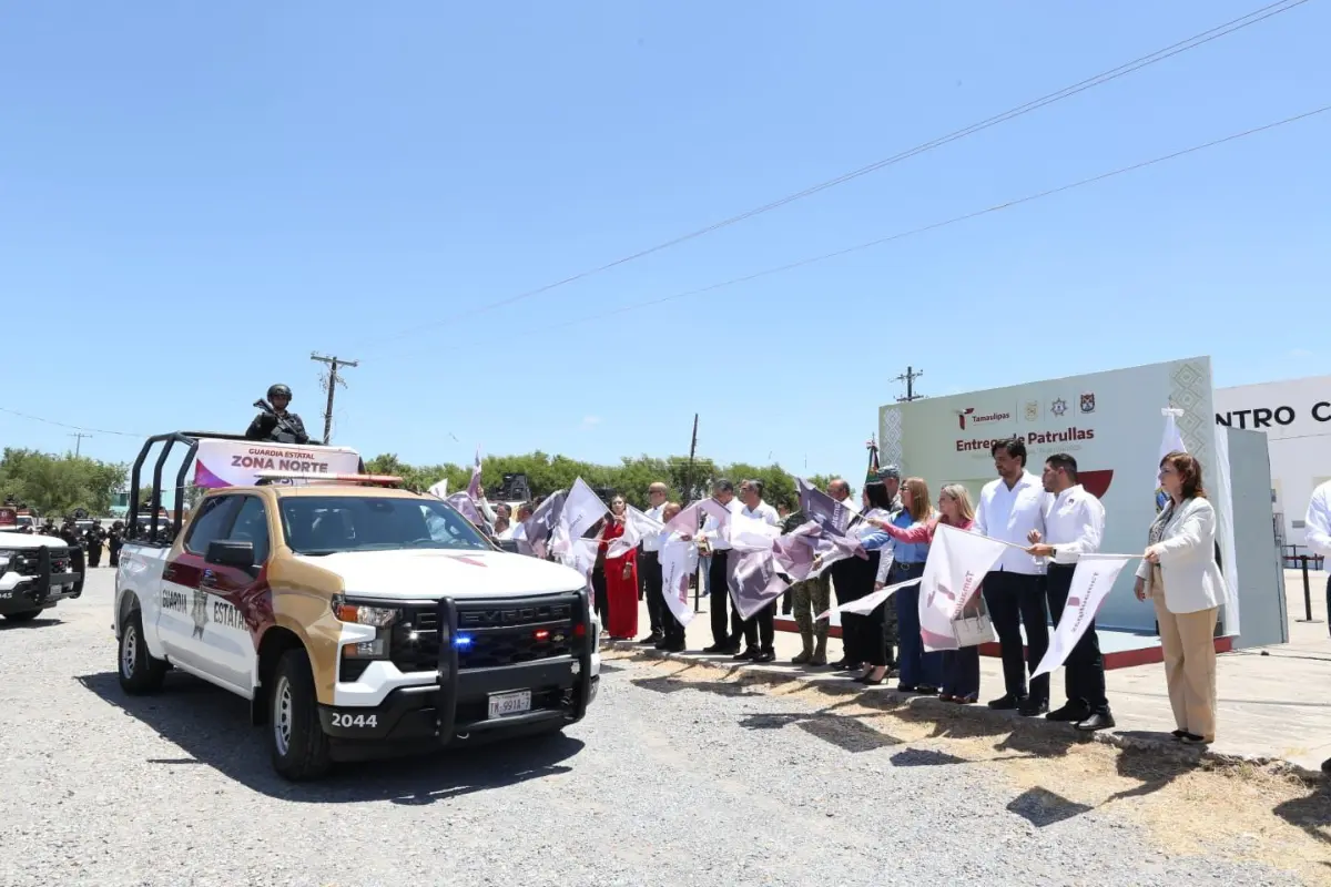 Las nuevas unidades de patrullaje serán distribuidas entre las delegaciones de seguridad de Nuevo Laredo, Reynosa, Matamoros y la llamada Frontera Grande. Foto: Gobierno del Estado