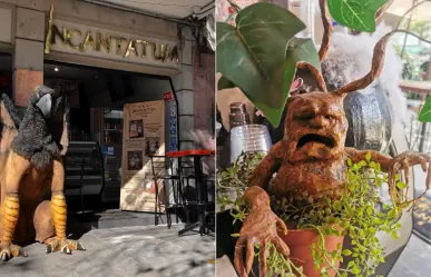El restaurante secreto en CDMX que te transporta al universo de Harry Potter con un grifo guardián