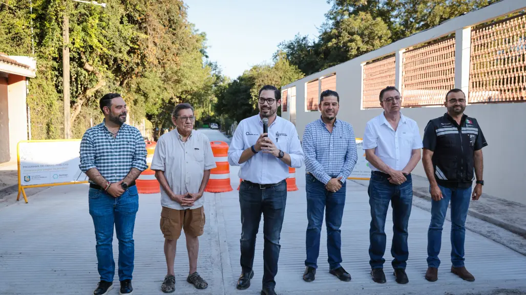 David de la Peña entrega recién remodelada calle Francisco Rodríguez